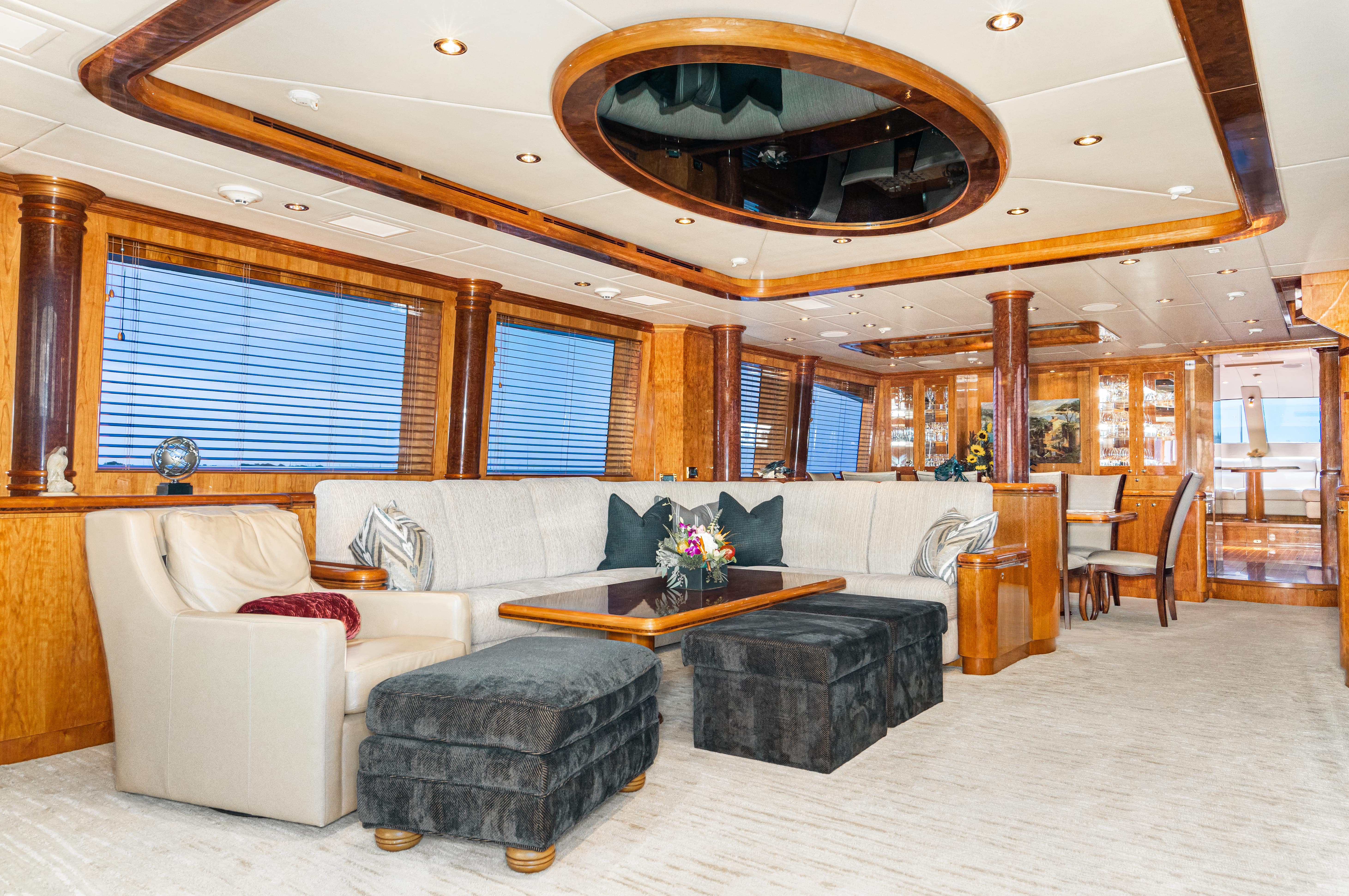 Aboard EL MIRAR II a 108ft (32.92m) luxury motor yacht , built by HORIZON in 2008