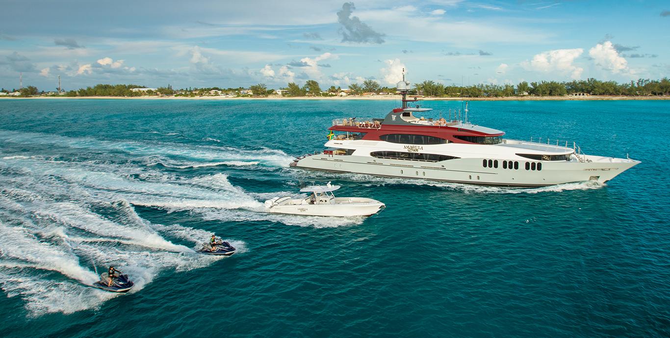 Aboard TCB a 164ft (49.99m) luxury motor yacht , built by TRINITY YACHTS in 2008