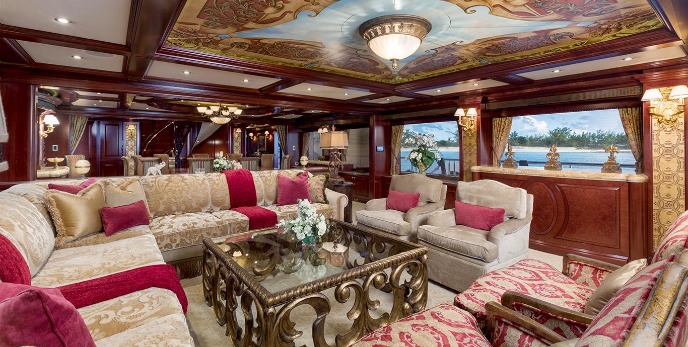 Aboard TCB a 164ft (49.99m) luxury motor yacht , built by TRINITY YACHTS in 2008