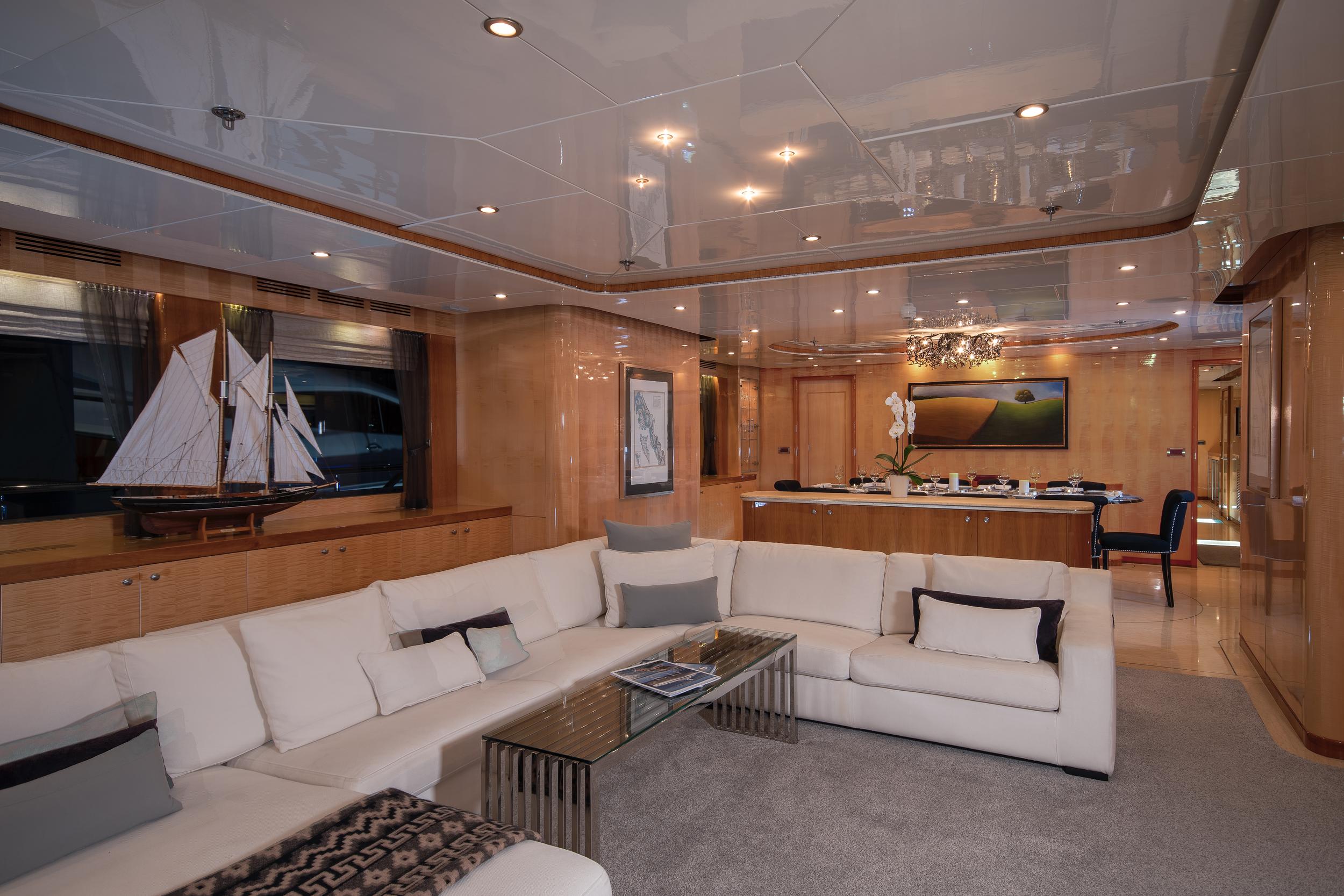 Aboard STAY SALTY a 135ft (41.15m) luxury motor yacht , built by HORIZON in 2010