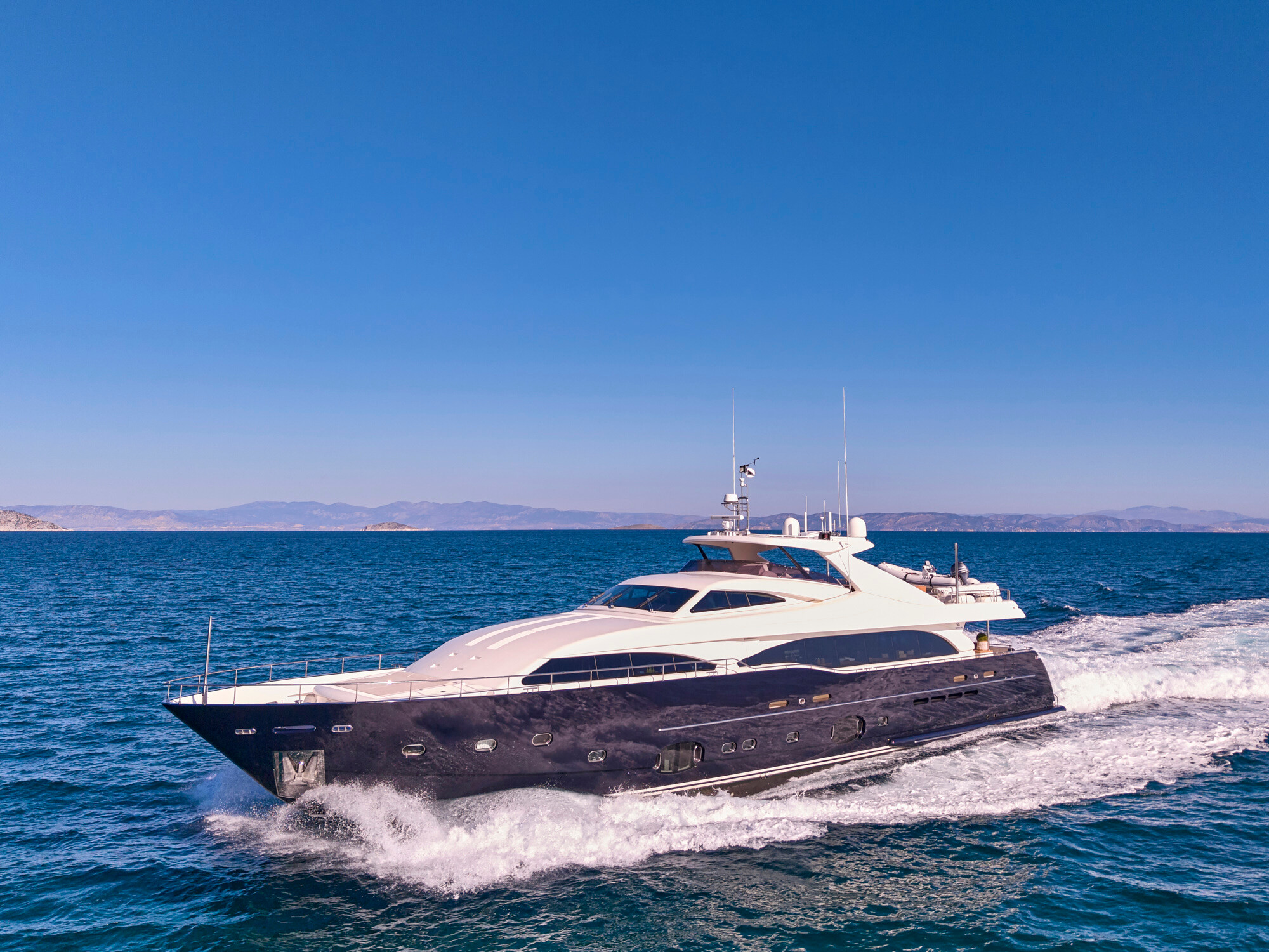 MALEN motor yacht for Charter by Fraser Yachts, built by FERRETTI CUSTOM LINE