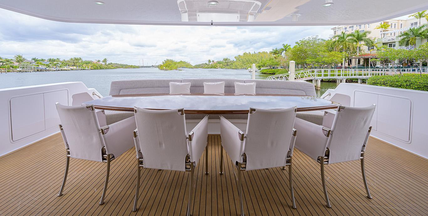 Aboard ODYSSEY a 103ft (31.39m) luxury motor yacht , built by WEST BAY SONSHIP in 1999