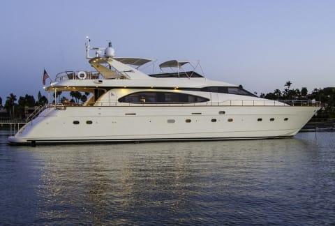 Aboard SEA HAWK a 85ft (25.91m) luxury motor yacht , built by AZIMUT in 2001