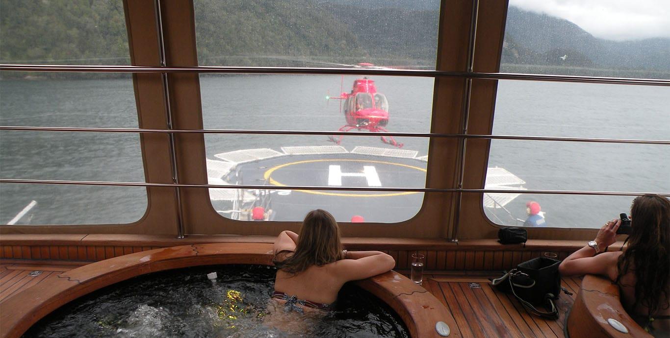 Aboard ATMOSPHERE a 148ft (45.4m) luxury motor yacht , built by ASENAV in 2006