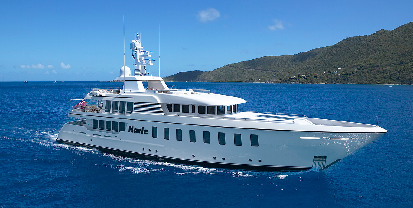 Aboard HARLE a 147ft (45m) luxury motor yacht , built by FEADSHIP in 2007