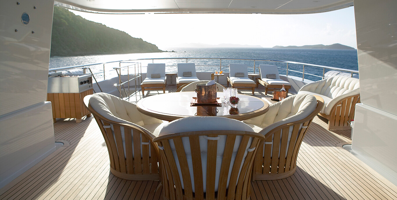 Aboard HARLE a 147ft (45m) luxury motor yacht , built by FEADSHIP in 2007