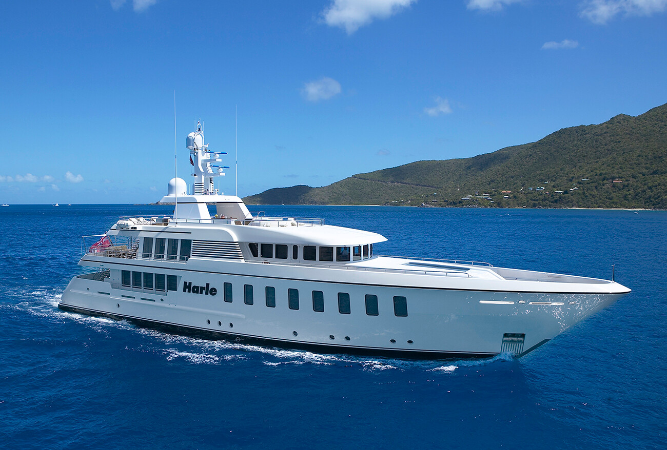 Aboard HARLE a 147ft (45m) luxury motor yacht , built by FEADSHIP in 2007