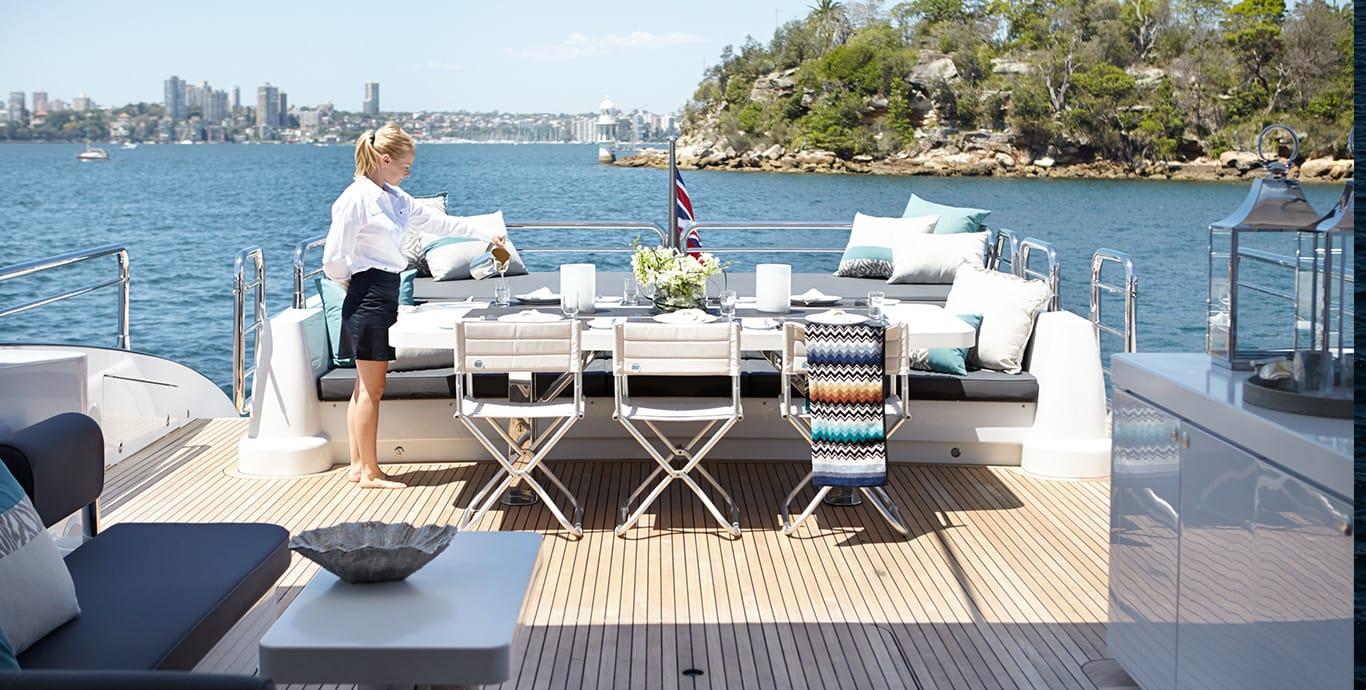 Aboard QUANTUM a 120ft (36.58m) luxury motor yacht , built by WARREN YACHTS in 2009