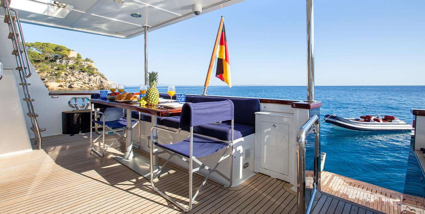 Aboard MAXMARA a 69ft (21.31m) luxury motor yacht , built by CUSTOM BUILT in 2007