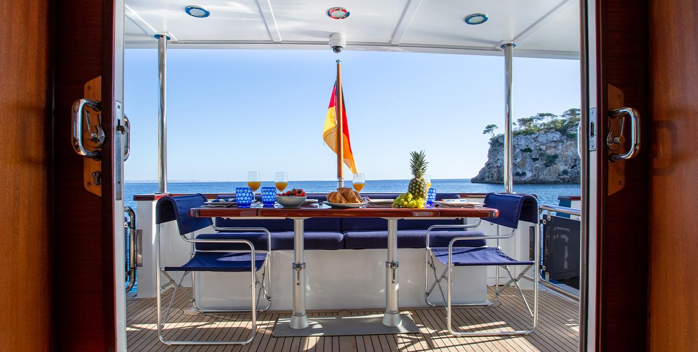 Aboard MAXMARA a 69ft (21.31m) luxury motor yacht , built by CUSTOM BUILT in 2007