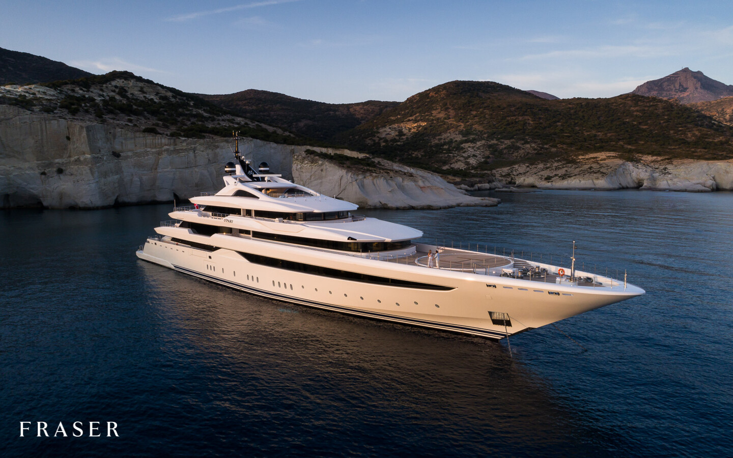 Aboard O'PARI a 312ft (95.1m) luxury motor yacht for Charter available with Fraser Yachts, built by GOLDEN YACHTS in 2020