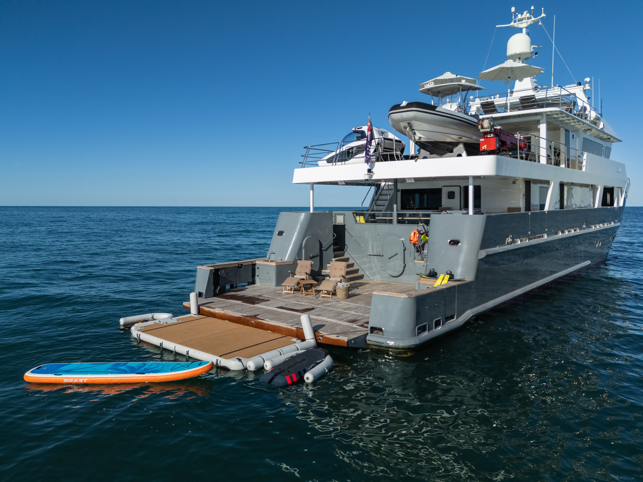 On board OUR WAY motor yacht for Sale & Charter with Fraser Yachts, built by TENIX DEFENCE  36.8 meters long