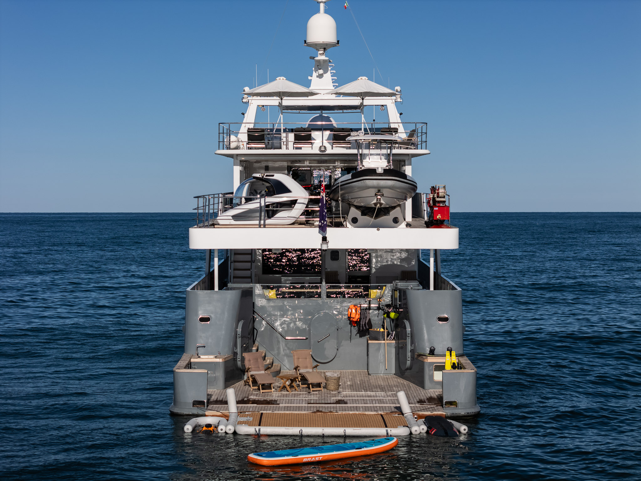 On board OUR WAY motor yacht for Sale & Charter with Fraser Yachts, built by TENIX DEFENCE  36.8 meters long