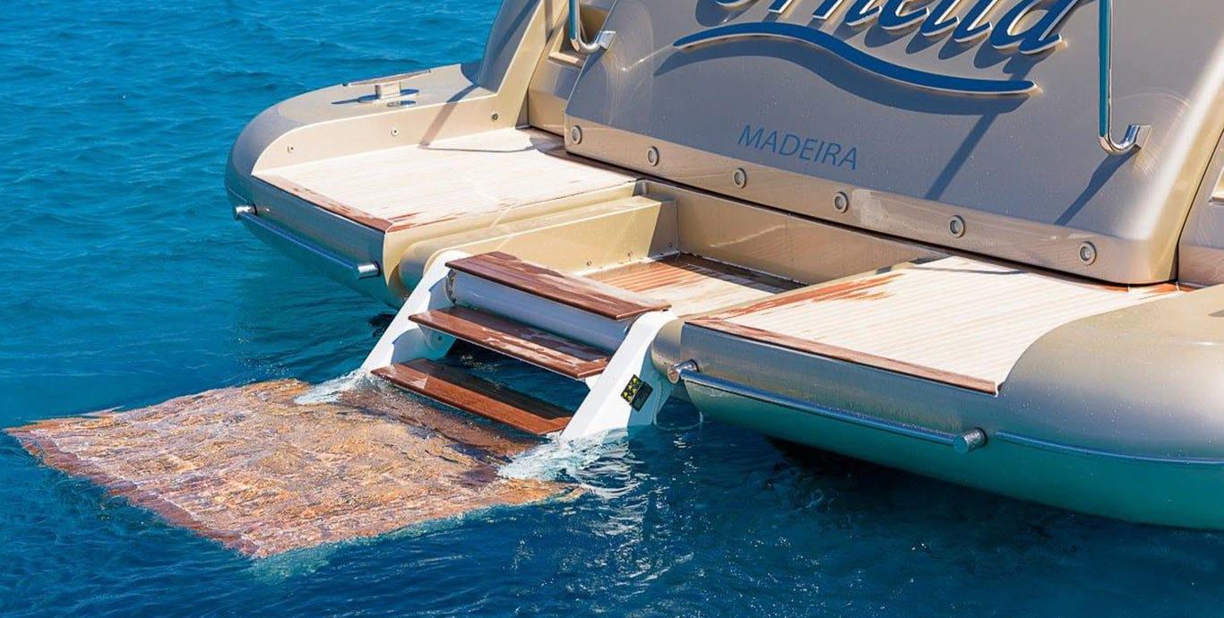 Aboard LOVE BOAT a 105ft (32.2m) luxury motor yacht , built by ITALYACHTS in 2006