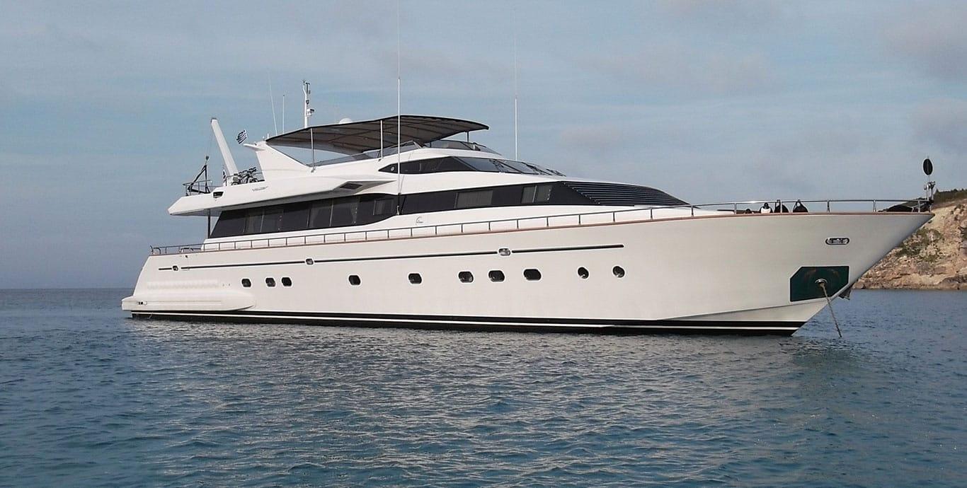 Aboard MIA ZOI a 100ft (30.71m) luxury motor yacht , built by FALCON in 2002