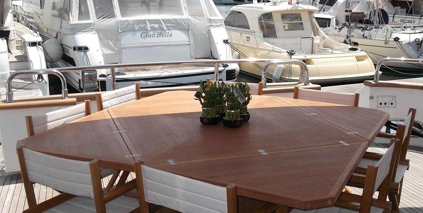 Aboard MIA ZOI a 100ft (30.71m) luxury motor yacht , built by FALCON in 2002