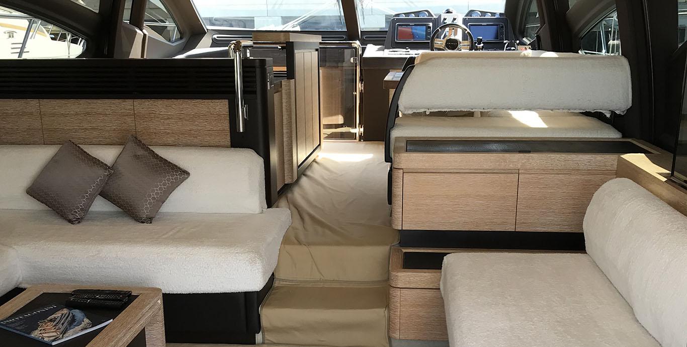 Aboard SEAS 64 a 66ft (20.15m) luxury motor yacht , built by AZIMUT in 2014