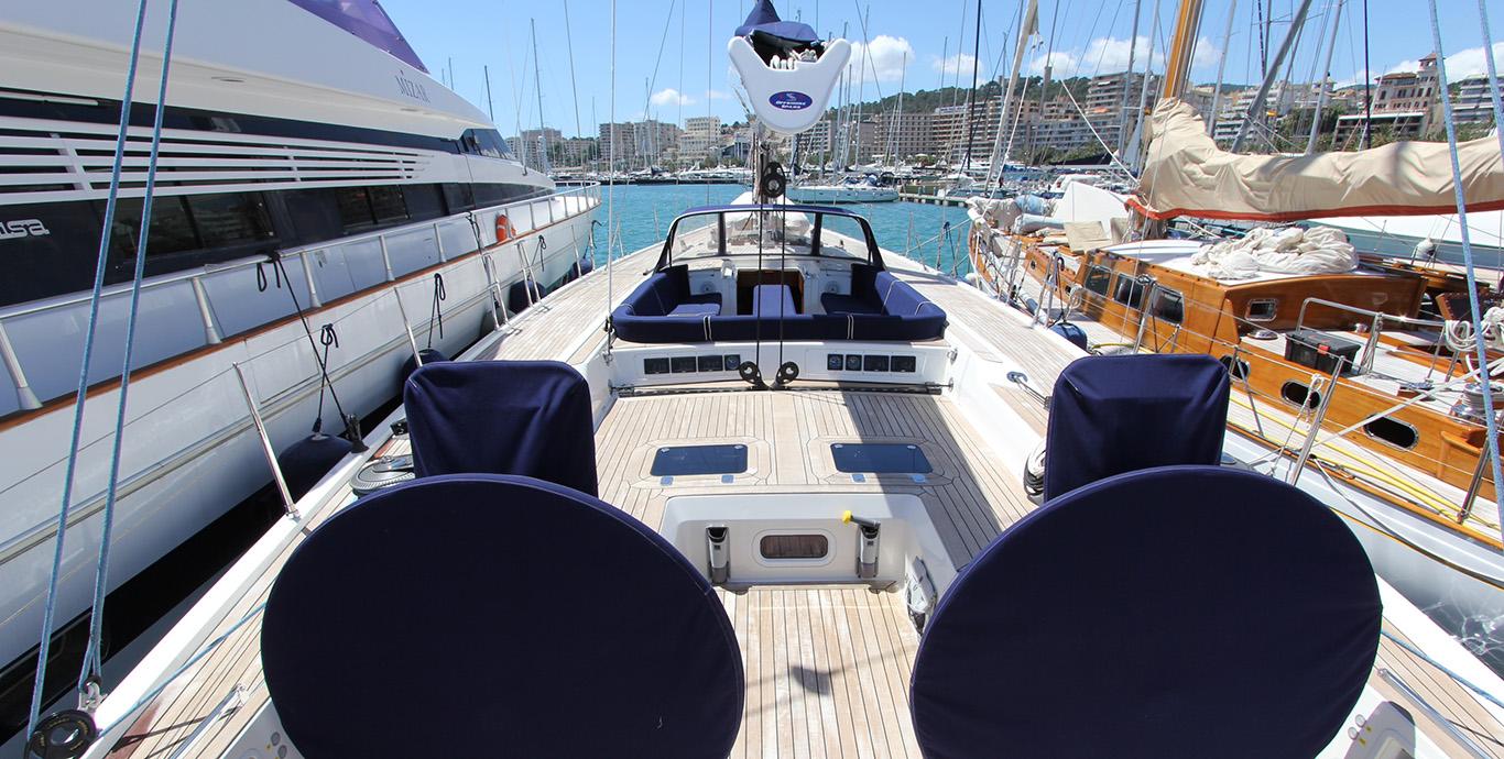 Aboard LOTA a 76ft (23.3m) luxury sailing yacht , built by NAUTOR’S SWAN in 2007