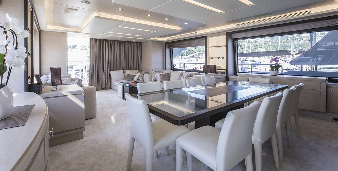 Aboard HORIZON a 92ft (28.32m) luxury motor yacht , built by BENETTI in 2016