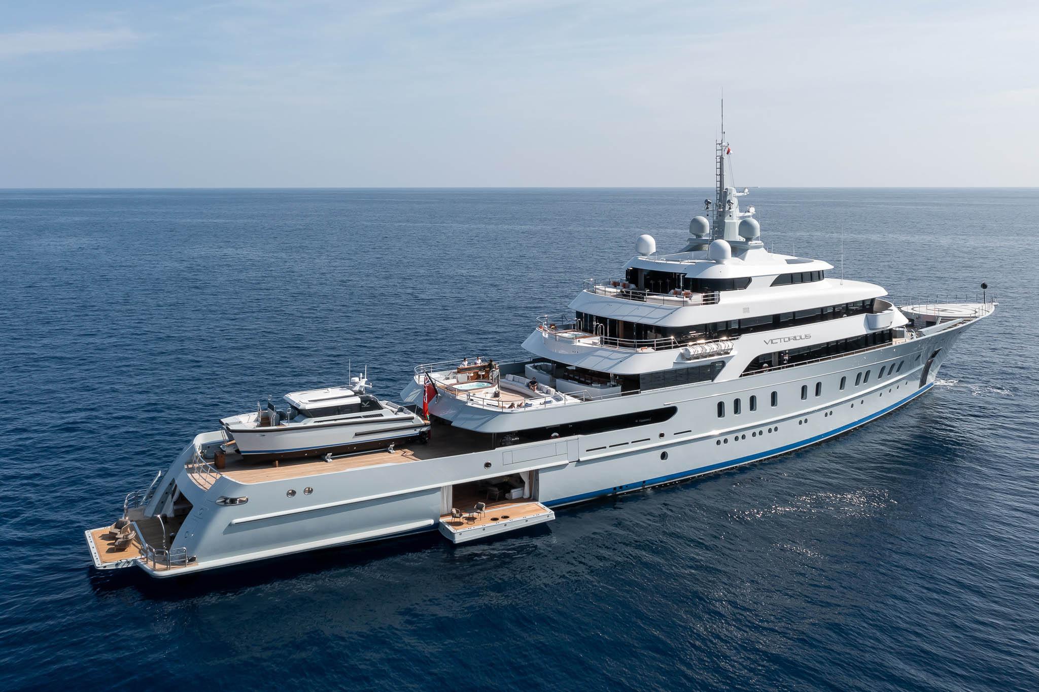 Aboard VICTORIOUS a 278ft (85.01m) luxury motor yacht for Sale & Charter available with Fraser Yachts, built by AKYACHT in 2021