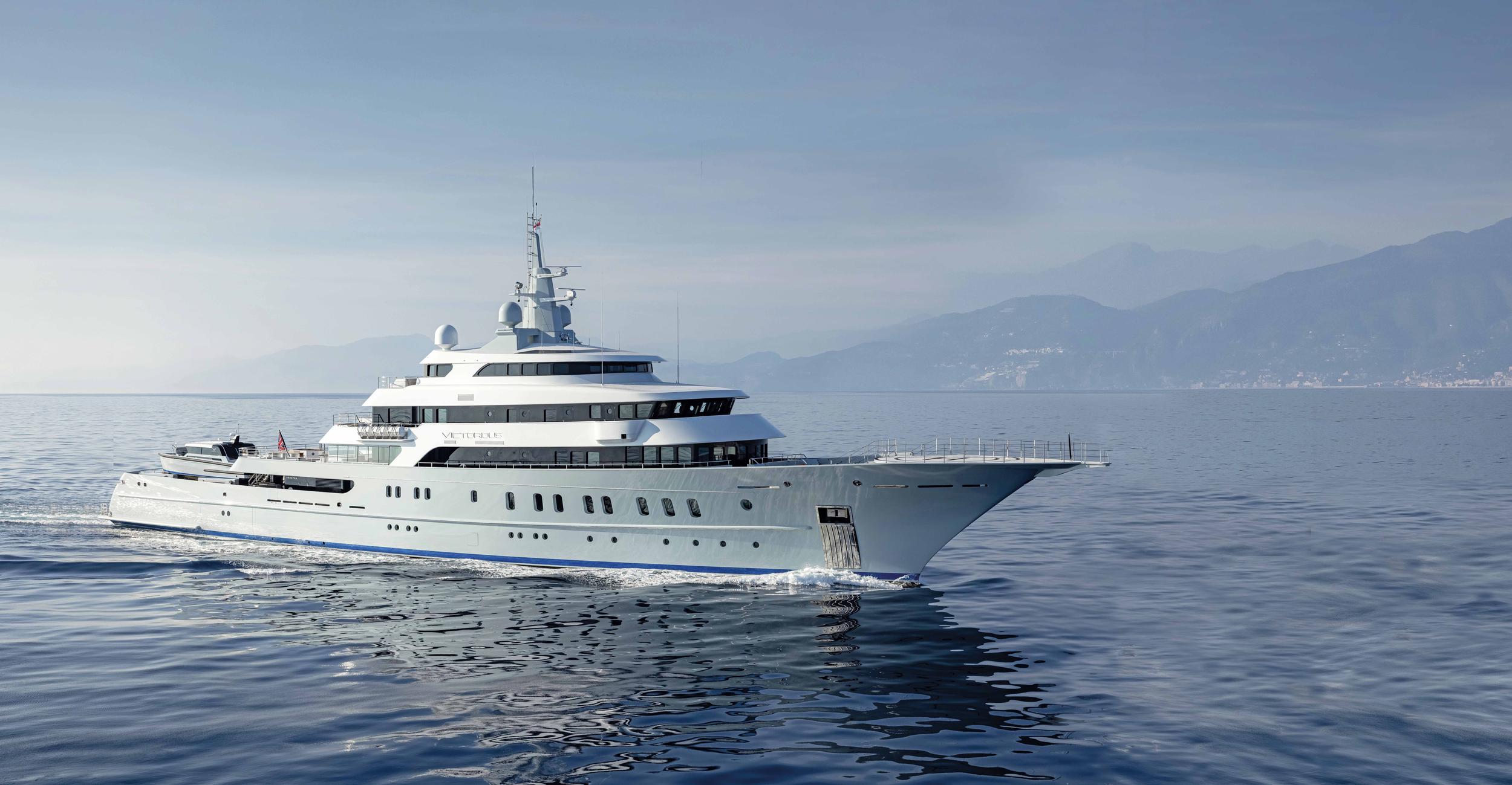 Aboard VICTORIOUS a 278ft (85.01m) luxury motor yacht for Sale & Charter available with Fraser Yachts, built by AKYACHT in 2021