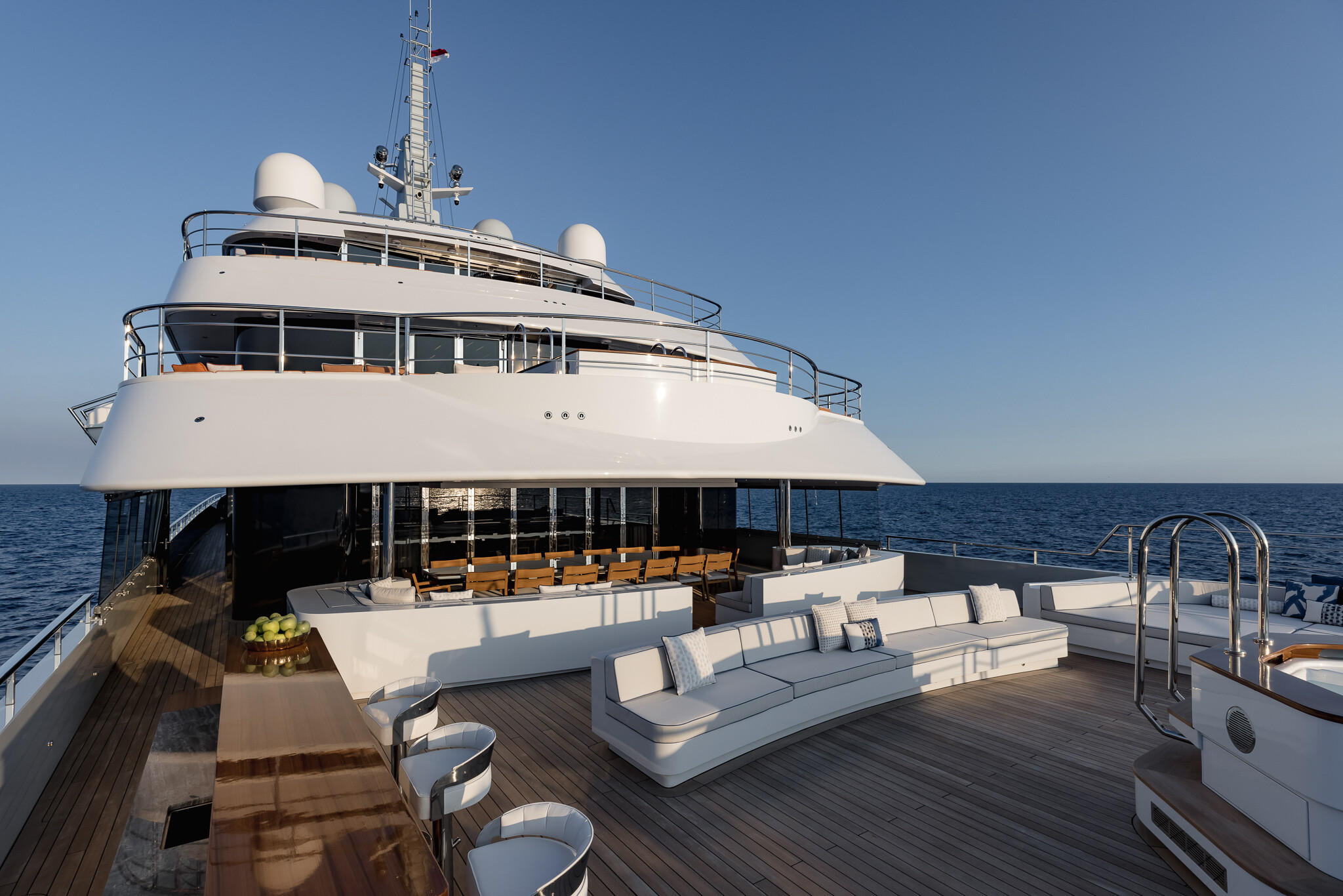 Aboard VICTORIOUS a 278ft (85.01m) luxury motor yacht for Sale & Charter available with Fraser Yachts, built by AKYACHT in 2021