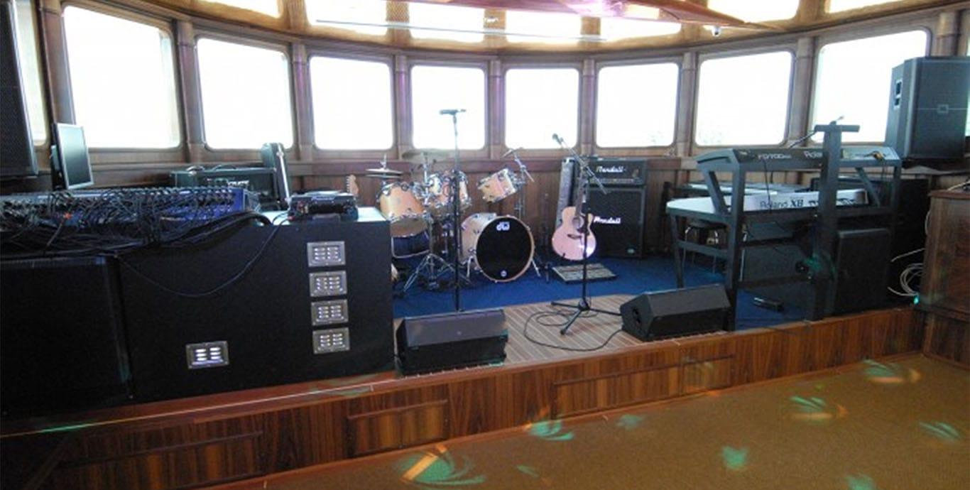 Aboard GALATEA a 134ft (40.89m) luxury motor yacht , built by RIGA SHIPYARD in 2009