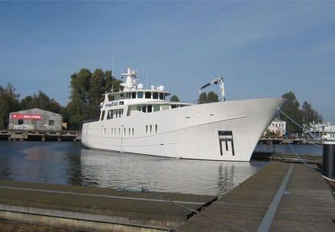 Aboard GALATEA a 134ft (40.89m) luxury motor yacht , built by RIGA SHIPYARD in 2009