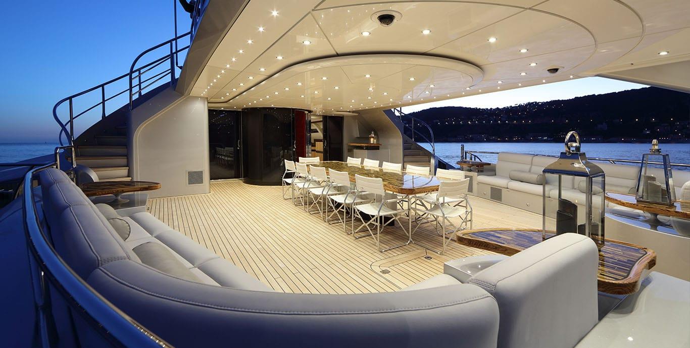 Aboard GALAXY OF HAPPINESS a 174ft (53.32m) luxury motor yacht , built by LATITUDE YACHTS in 2016
