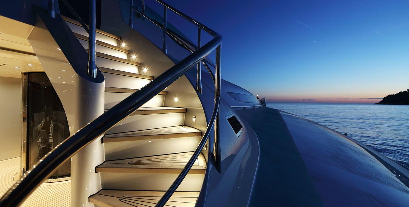 Aboard GALAXY OF HAPPINESS a 174ft (53.32m) luxury motor yacht , built by LATITUDE YACHTS in 2016