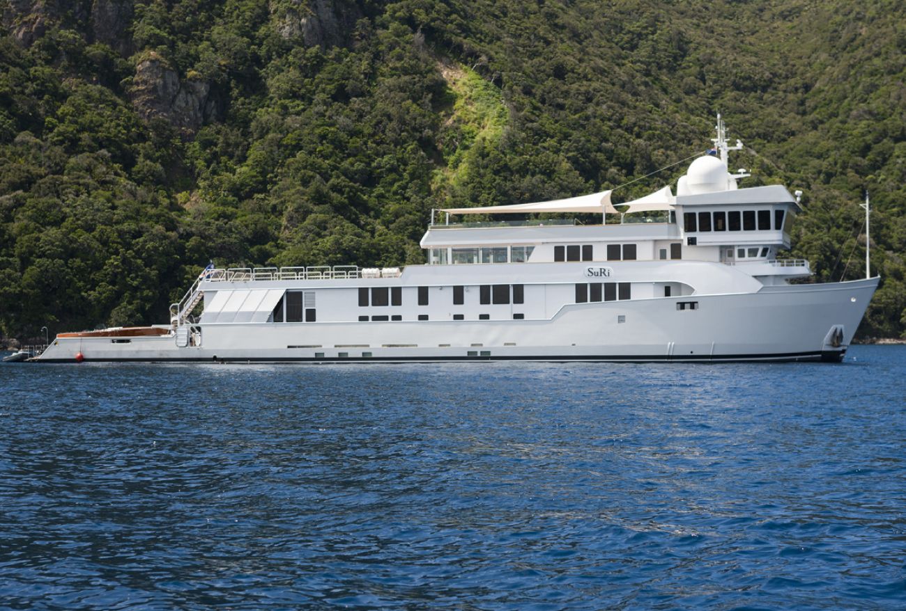 Aboard SURI a 208ft (63.39m) luxury motor yacht , built by HALTER MARINE in 1978