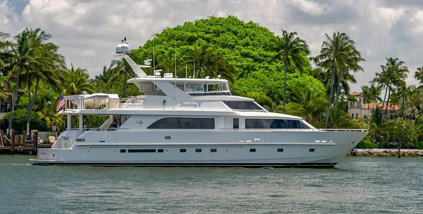 Aboard STERLING V a 93ft (28.35m) luxury motor yacht , built by HARGRAVE in 2007