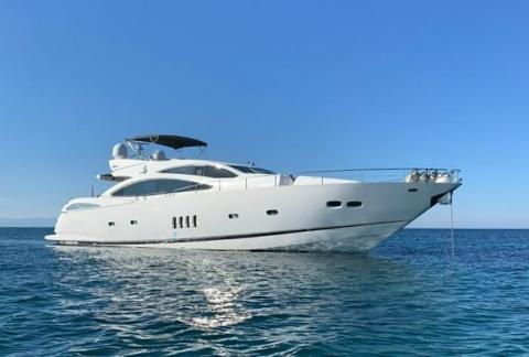 Aboard JAX OF IBIZA a 92ft (28.15m) luxury motor yacht , built by SUNSEEKER in 2009