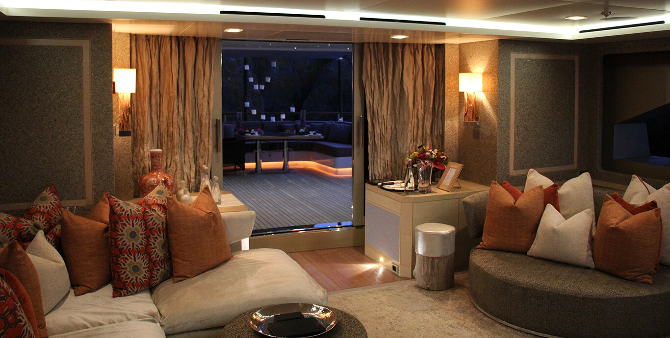 Aboard LIBERTY a 164ft (49.99m) luxury motor yacht , built by ISA in 2011