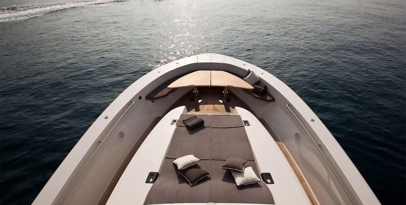 Aboard JUNE OF LONDON a 57ft (17.58m) luxury motor yacht , built by BLUEGAME in 2011