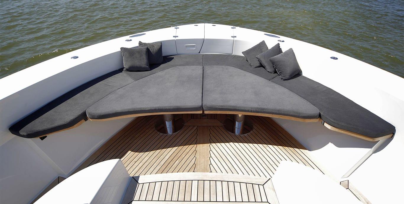 Aboard JUNE OF LONDON a 57ft (17.58m) luxury motor yacht , built by BLUEGAME in 2011