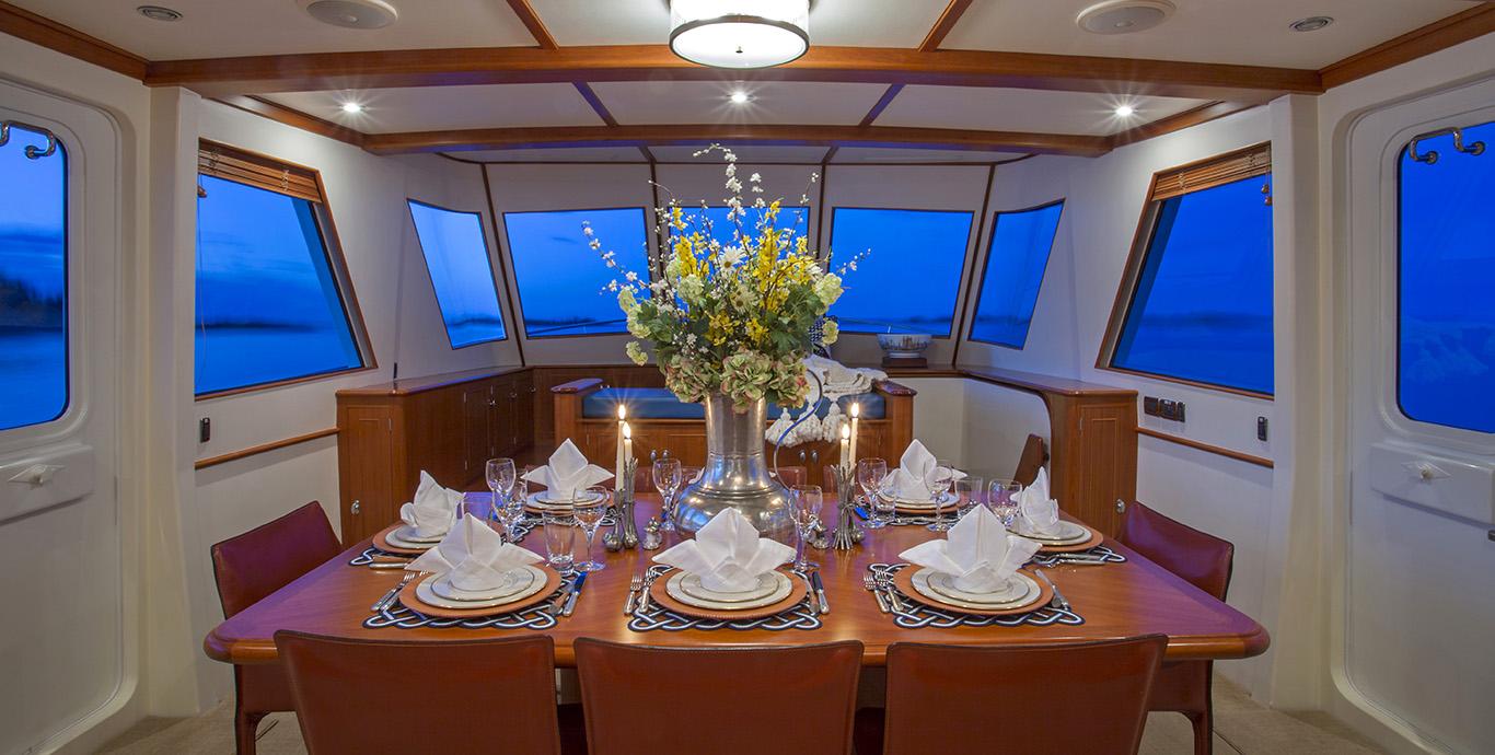 Aboard SEA BOLD a 96ft (29.29m) luxury motor yacht , built by NEW ENGLAND BOATWORKS in 2003