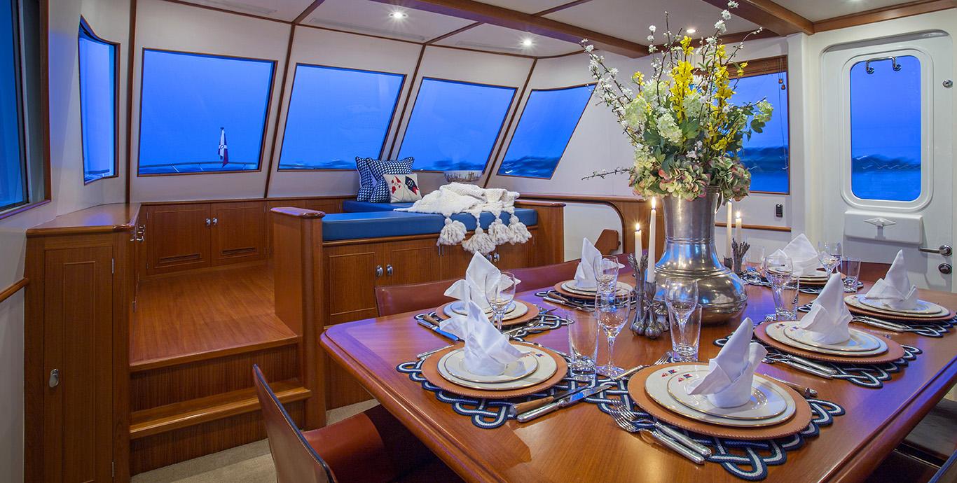 Aboard SEA BOLD a 96ft (29.29m) luxury motor yacht , built by NEW ENGLAND BOATWORKS in 2003
