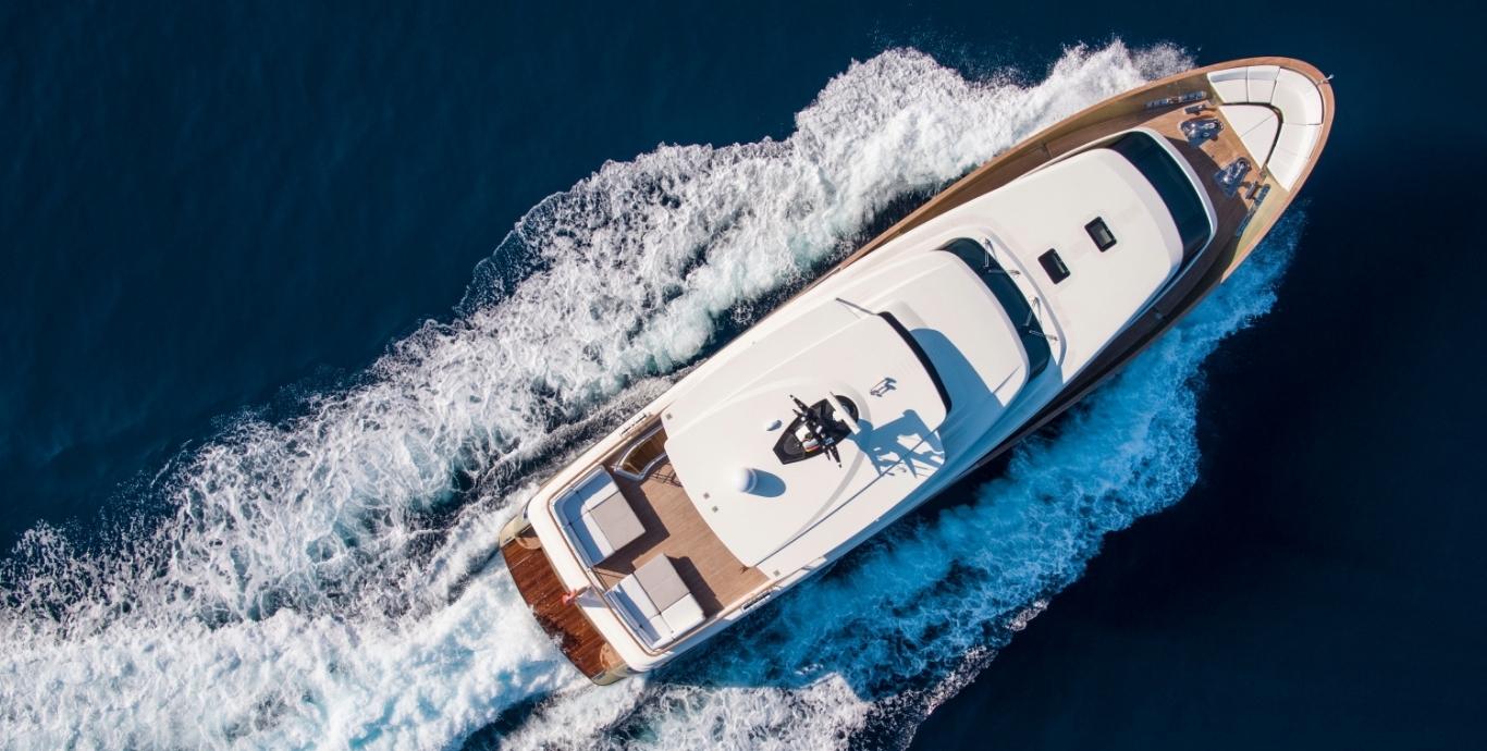 Aboard MAI a 90ft (27.6m) luxury motor yacht , built by SANLORENZO in 2010