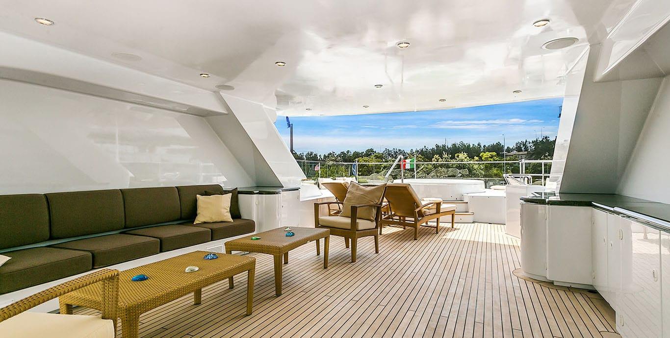 Aboard BACA a 142ft (43.38m) luxury motor yacht , built by ROYAL DENSHIP in 2009