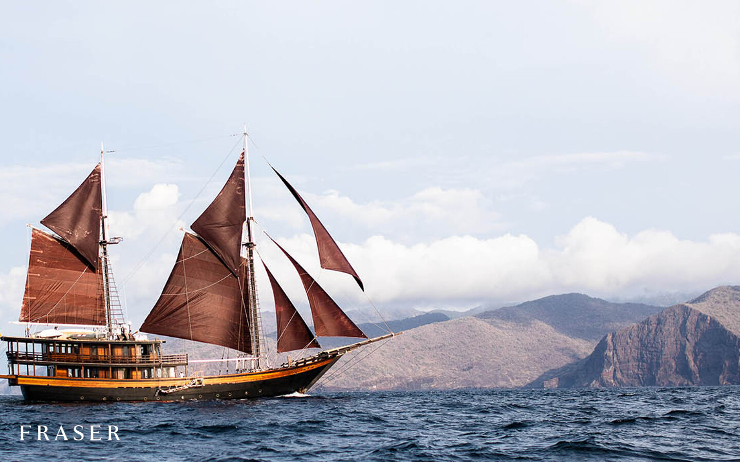 Aboard DUNIA BARU a 167ft (51m) luxury sailing yacht , built by KONJO BOAT BUILDERS in 2014