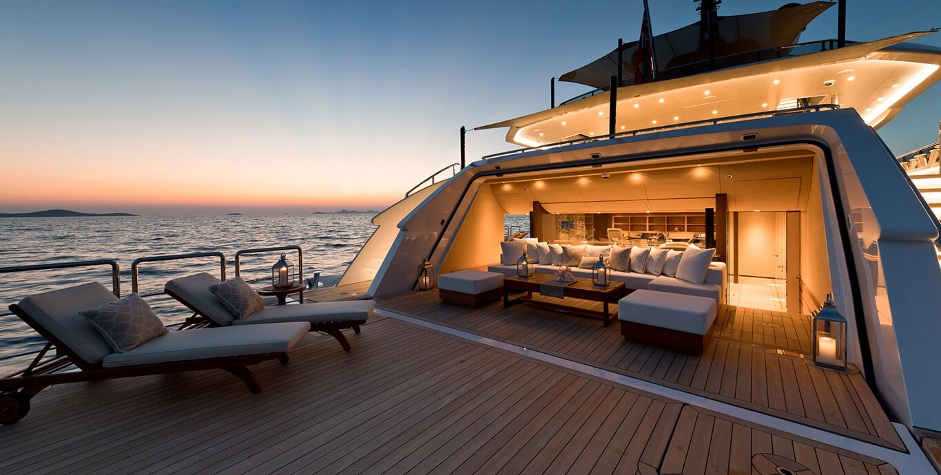Aboard SAMURAI a 197ft (60.3m) luxury motor yacht , built by ALIA YACHTS in 2016
