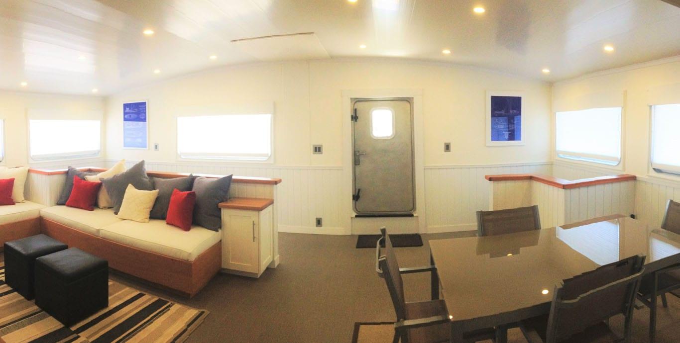 Aboard BASILISK a 90ft (27.43m) luxury motor yacht , built by OCEAN VOYAGER in 2004