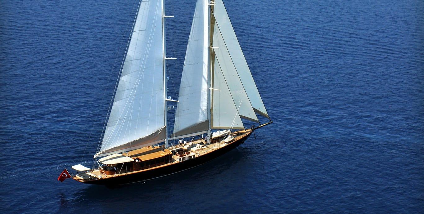 Aboard ARIA I a 183ft (56.01m) luxury sailing yacht , built by ARK YACHT in 2011