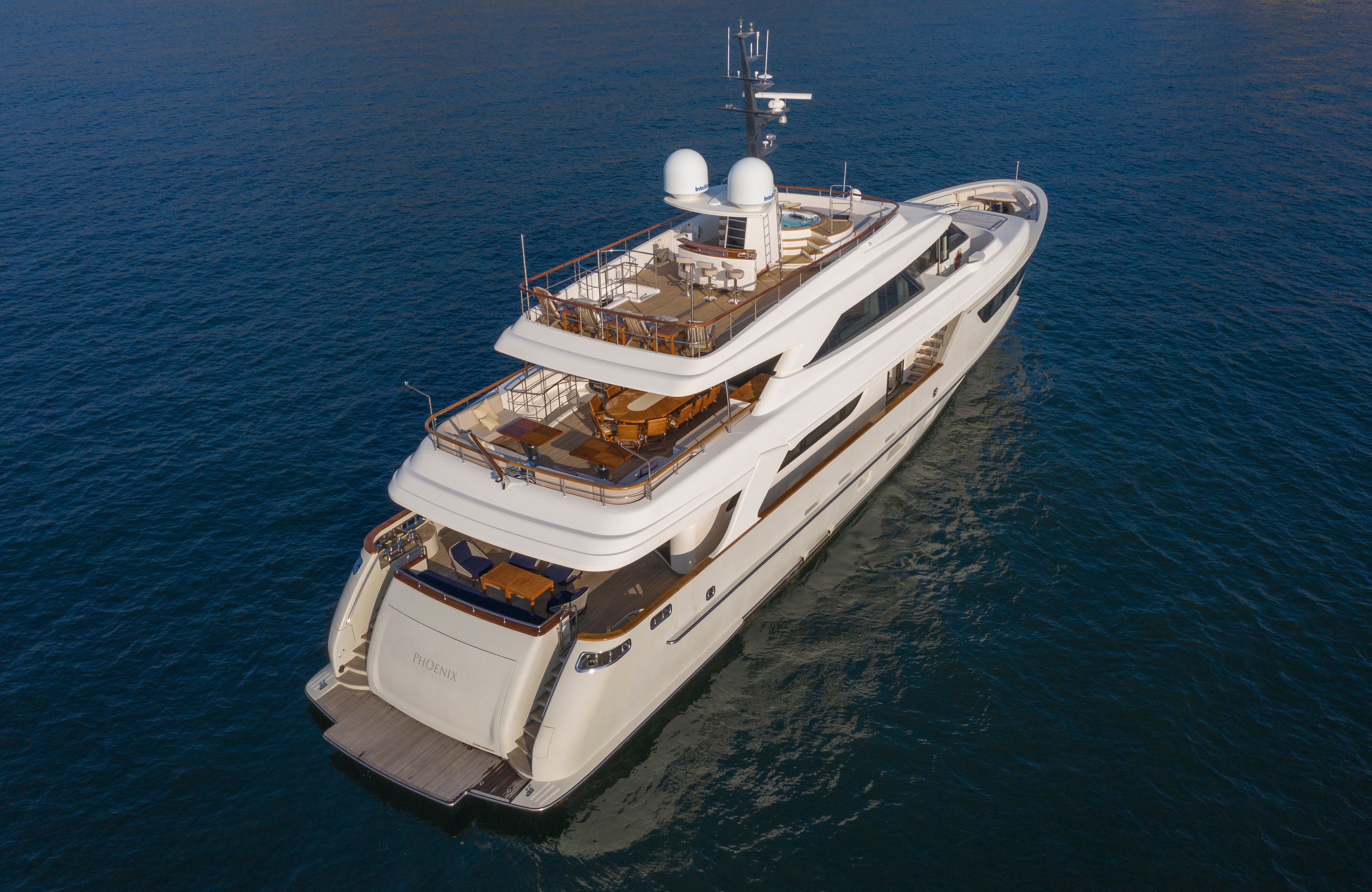 Aboard AL SADEEM a 123ft (37.75m) luxury motor yacht , built by SANLORENZO in 2012
