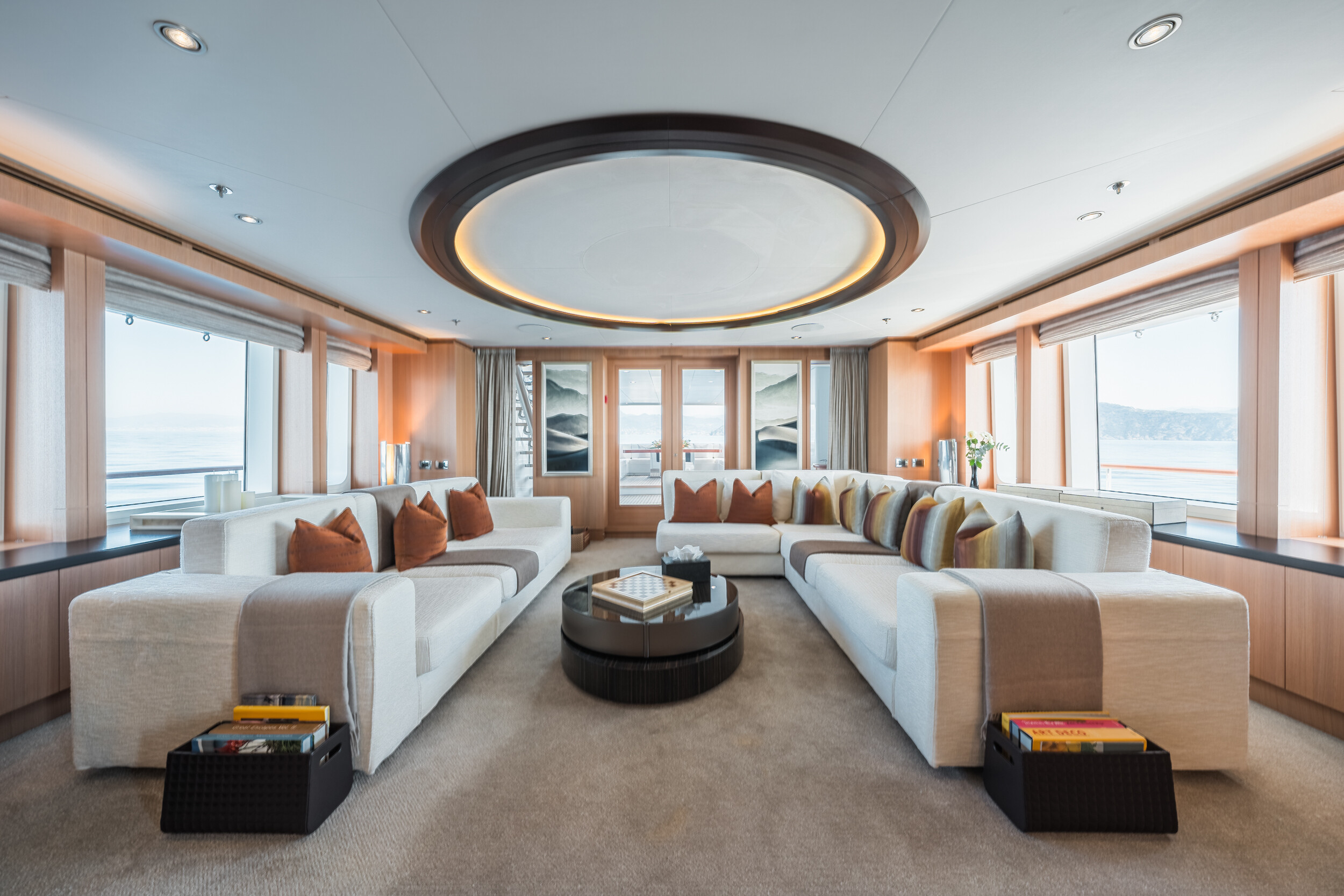 Aboard GO a 141ft (43m) luxury motor yacht for Sale & Charter available with Fraser Yachts, built by FEADSHIP in 2010