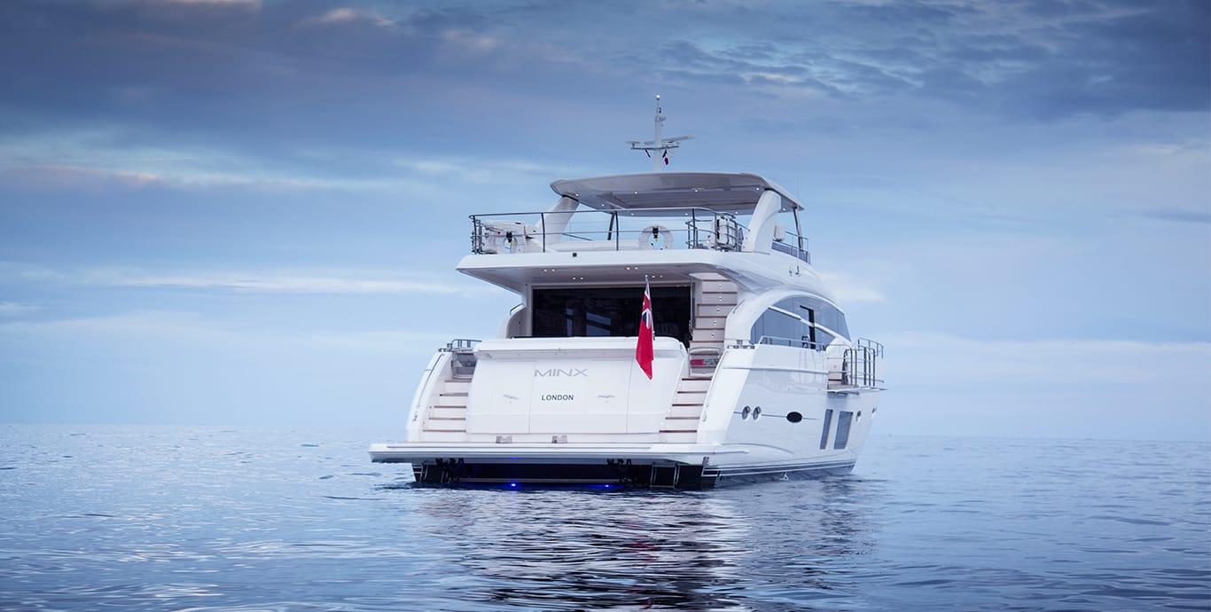 Aboard MINX a 88ft (27m) luxury motor yacht , built by PRINCESS YACHTS in 2014