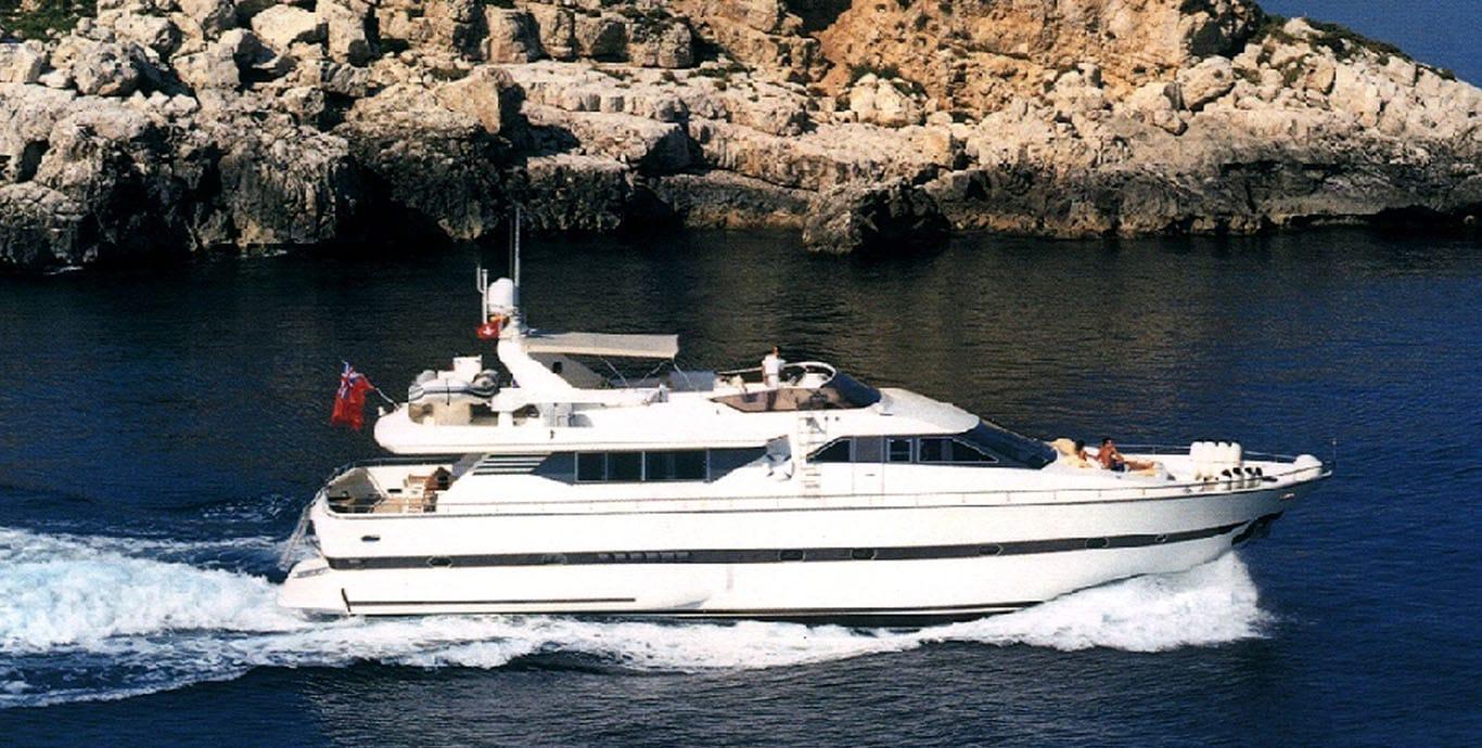Aboard DORABELLA C a 78ft (24m) luxury motor yacht , built by CTM PHANTOM in 1991