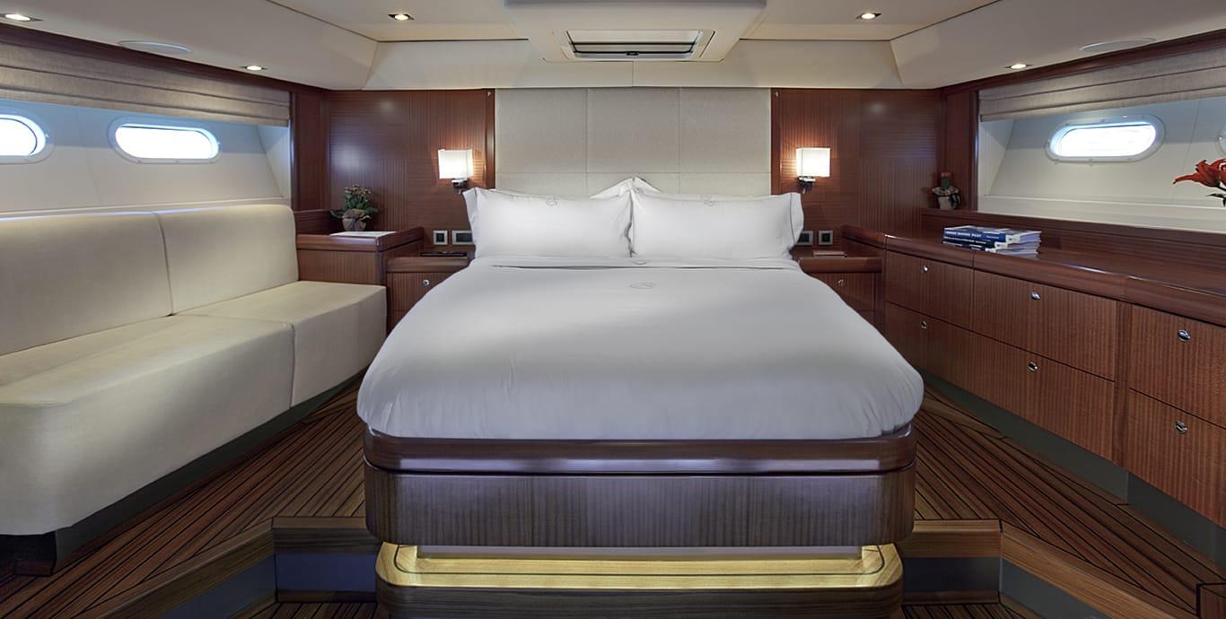 Aboard ASSAI a 82ft (24.99m) luxury sailing yacht , built by ALIA YACHTS in 2012