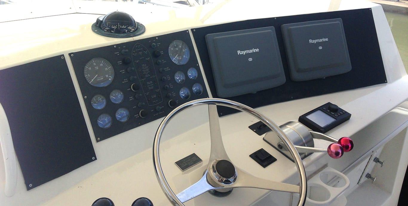 Aboard GAME HOG a 47ft (14.33m) luxury motor yacht , built by VIKING YACHTS in 1996